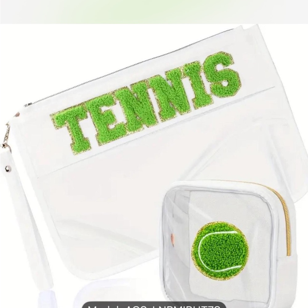 Clear Tennis Cosmetic Bag Set